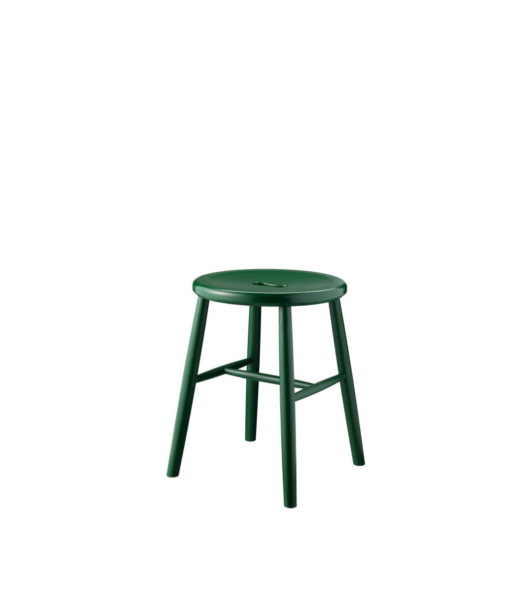 J27 - Hocker - Buche - Emerald Green