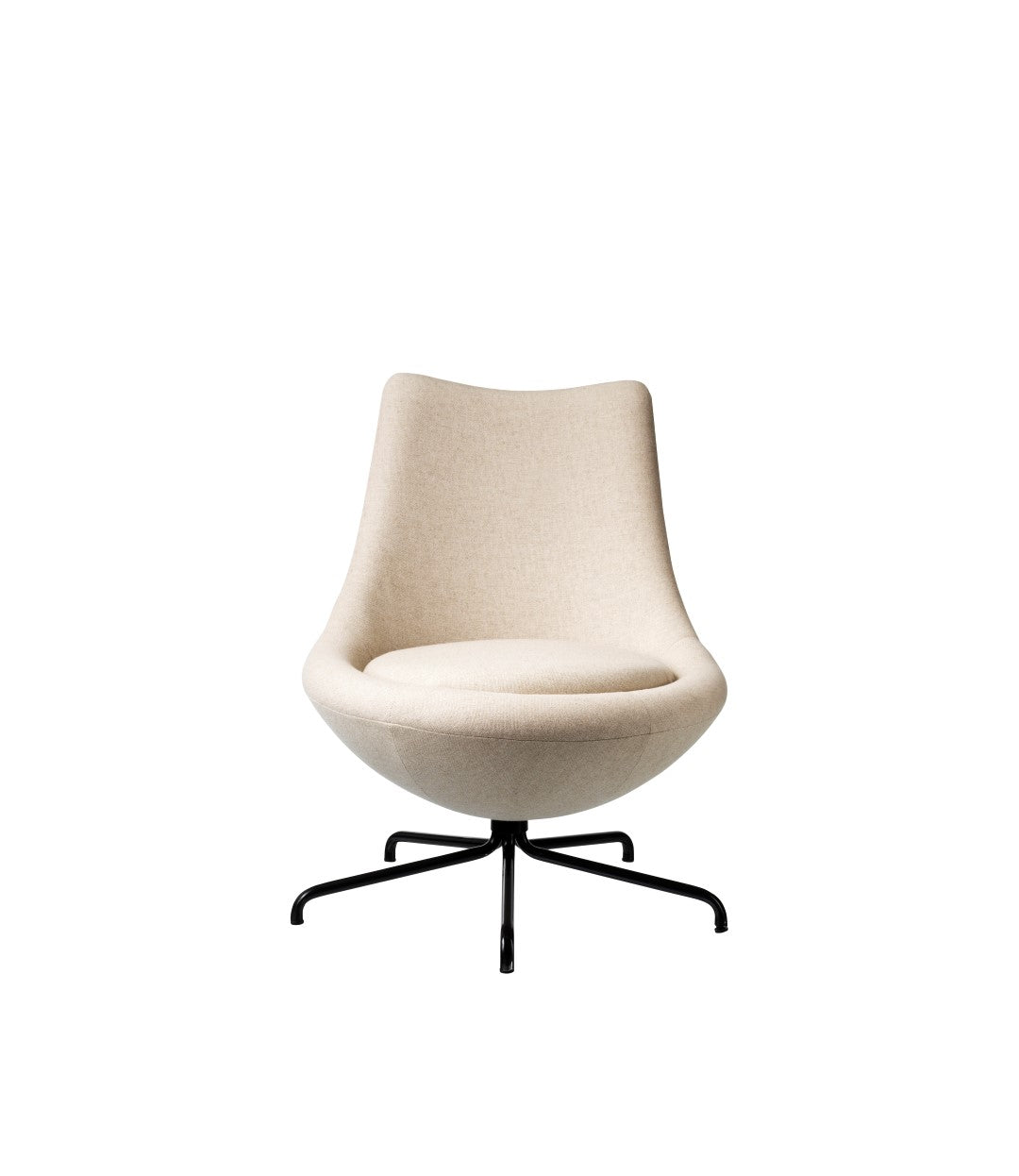 L40 Bellamie - Loungesessel - Stahl - Beige