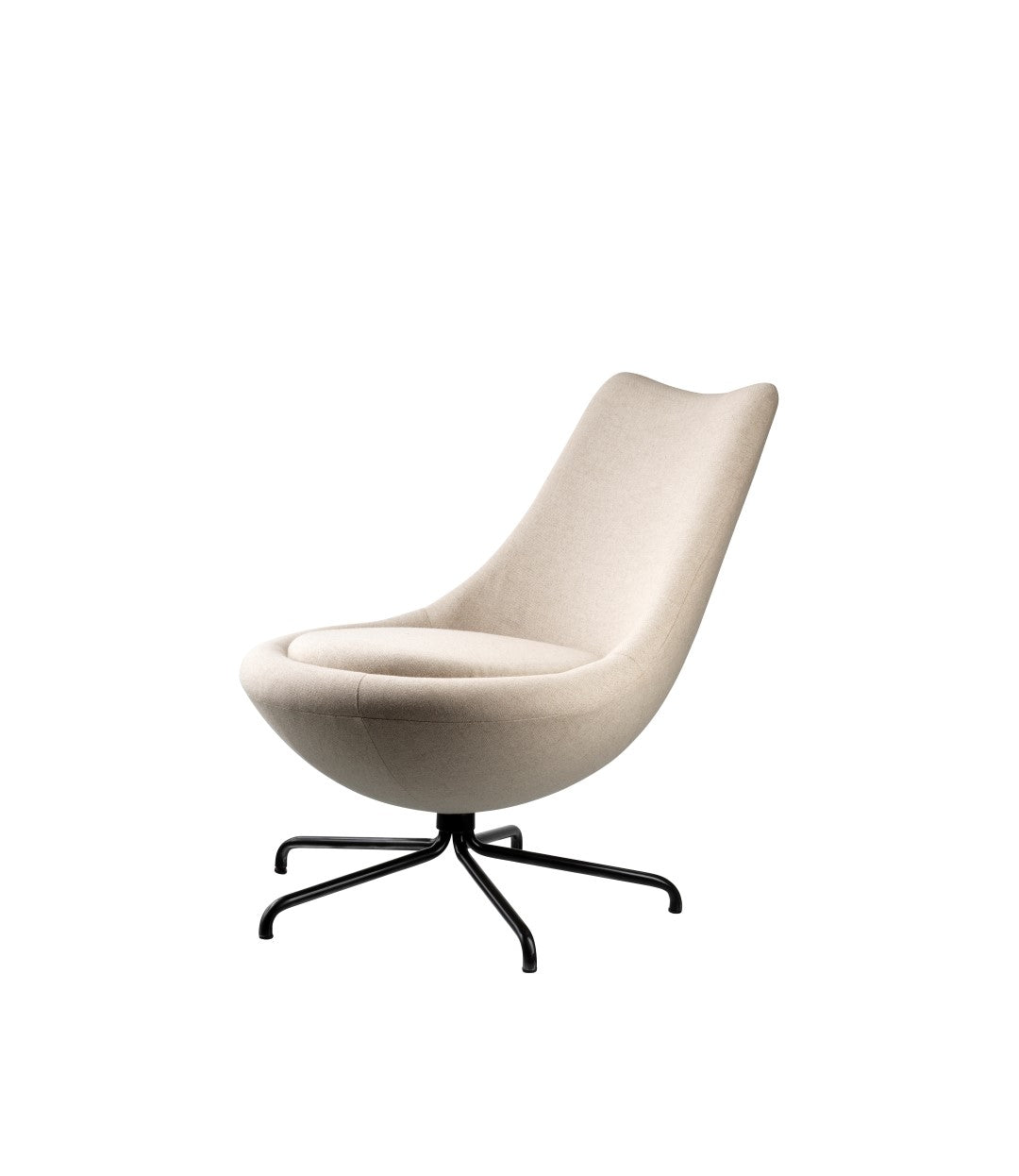 L40 Bellamie - Loungesessel - Stahl - Beige