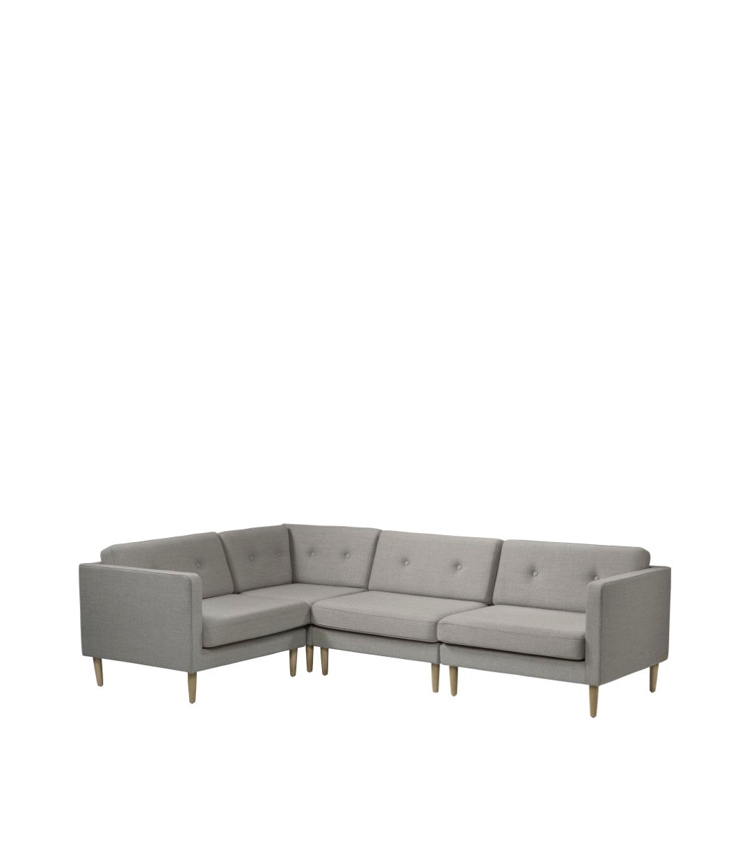 L42 Firhøj - Højre modul 90 - Eg - Grey Beige