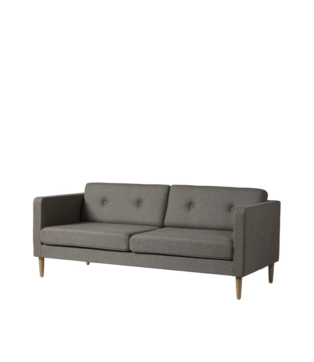 L42 Firhøj - 2,5 pers. sofa - Eg - Grey