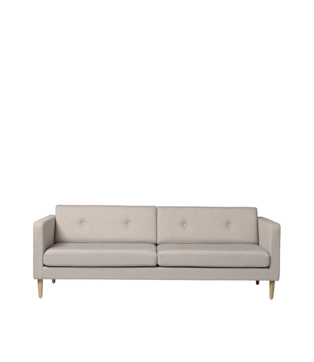 L42 Firhøj - 3-Sitzer-Sofa - Eiche - Beige Grey