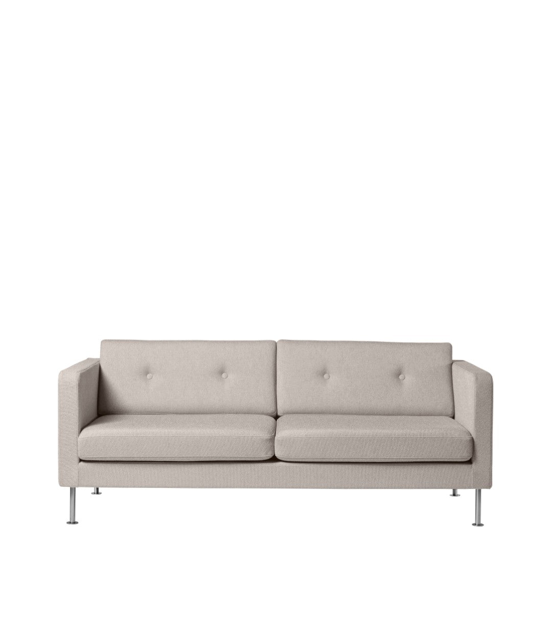 L42 Firhøj - 2,5 pers. sofa - Stål - Beige Grey