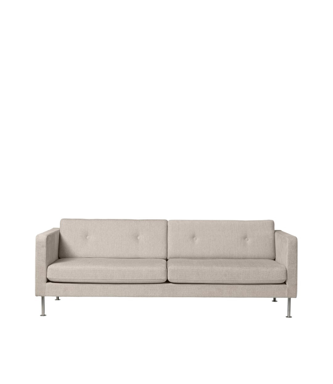 L42 Firhøj - 3-Sitzer-Sofa - Stahl - Beige (213)