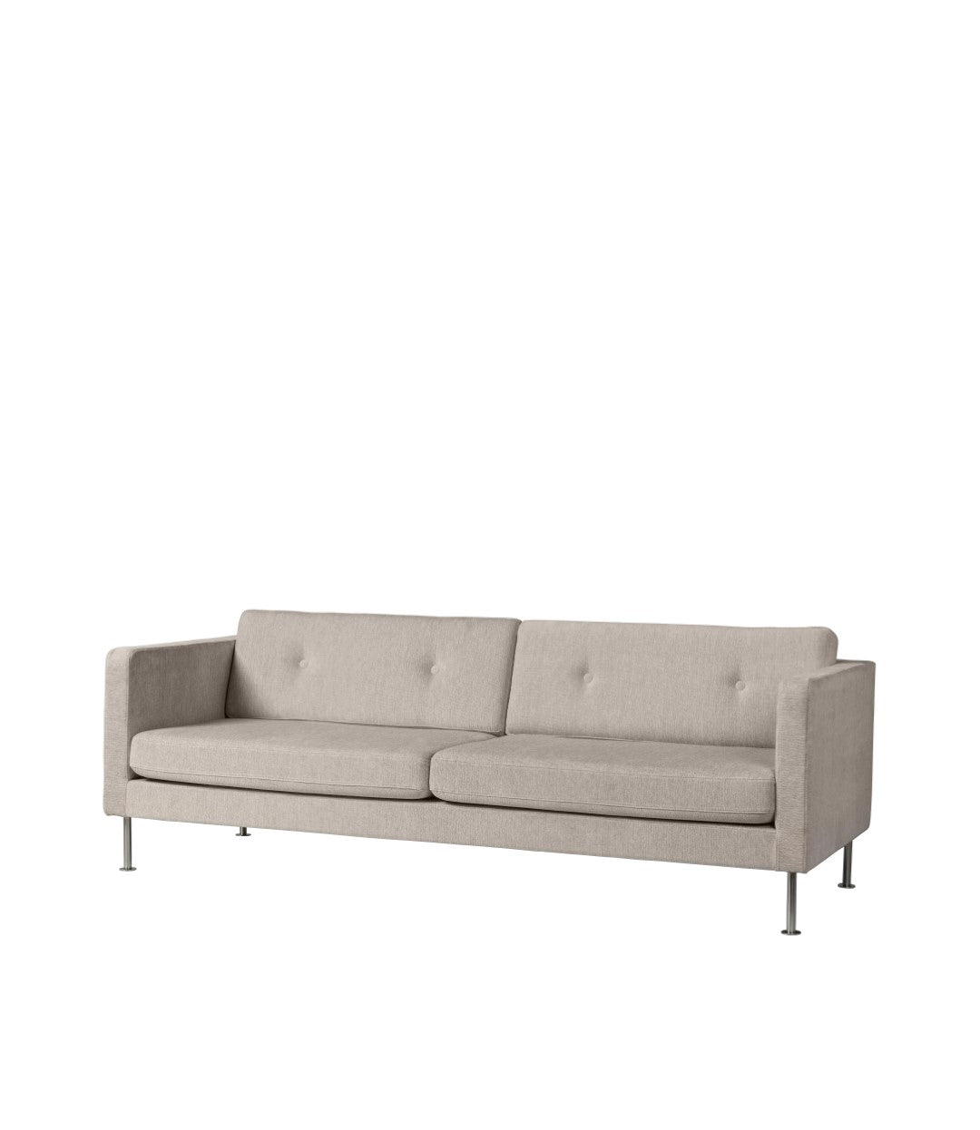 L42 Firhøj - 3-Sitzer-Sofa - Stahl - Beige (213)