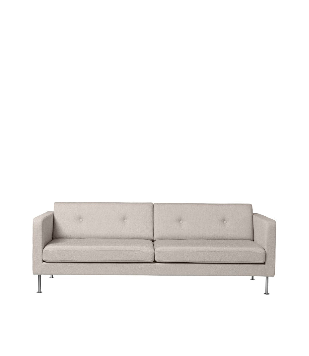 L42 Firhøj - 3-Sitzer-Sofa - Stahl - Beige Grey