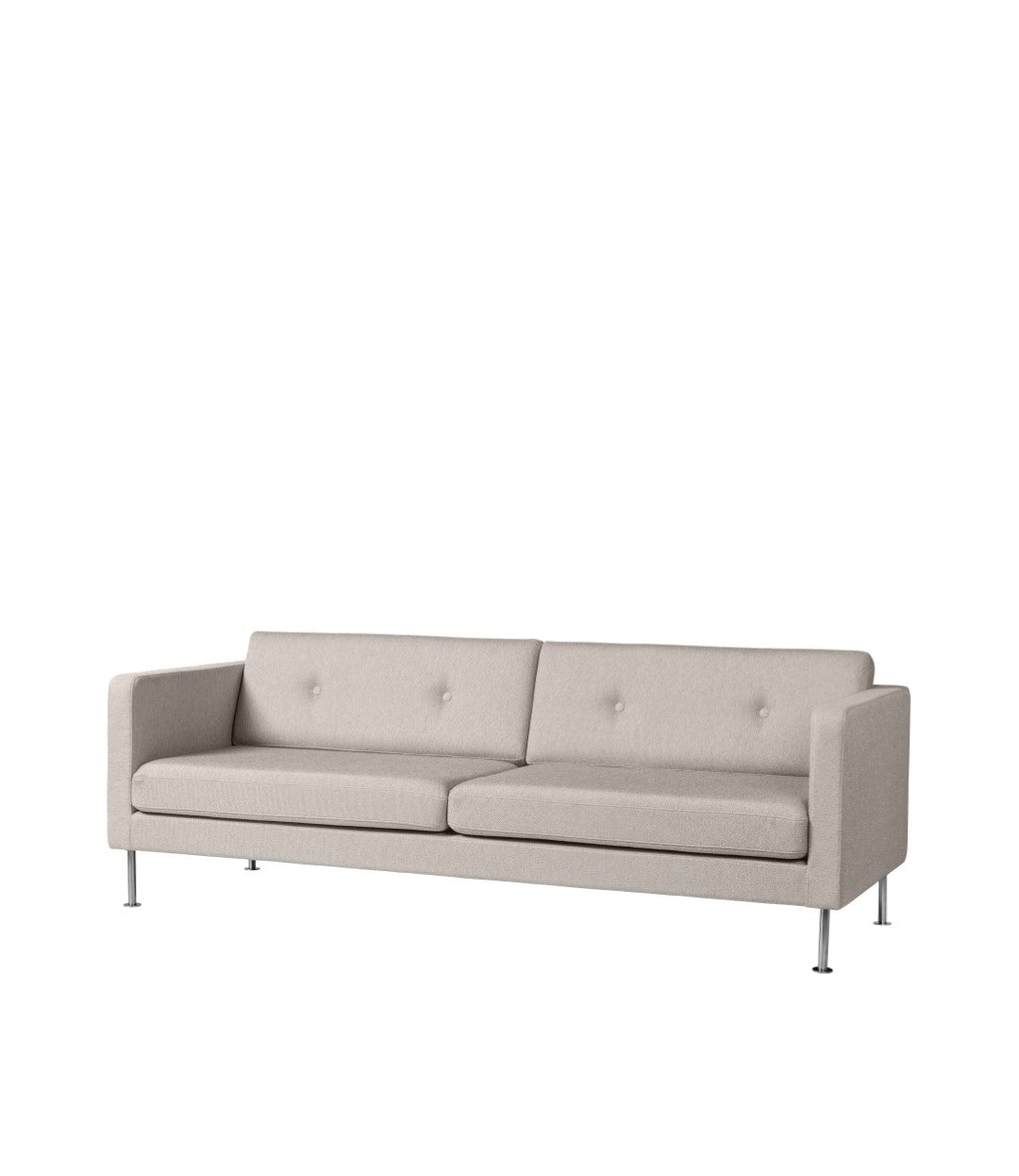 L42 Firhøj - 3-Sitzer-Sofa - Stahl - Beige Grey