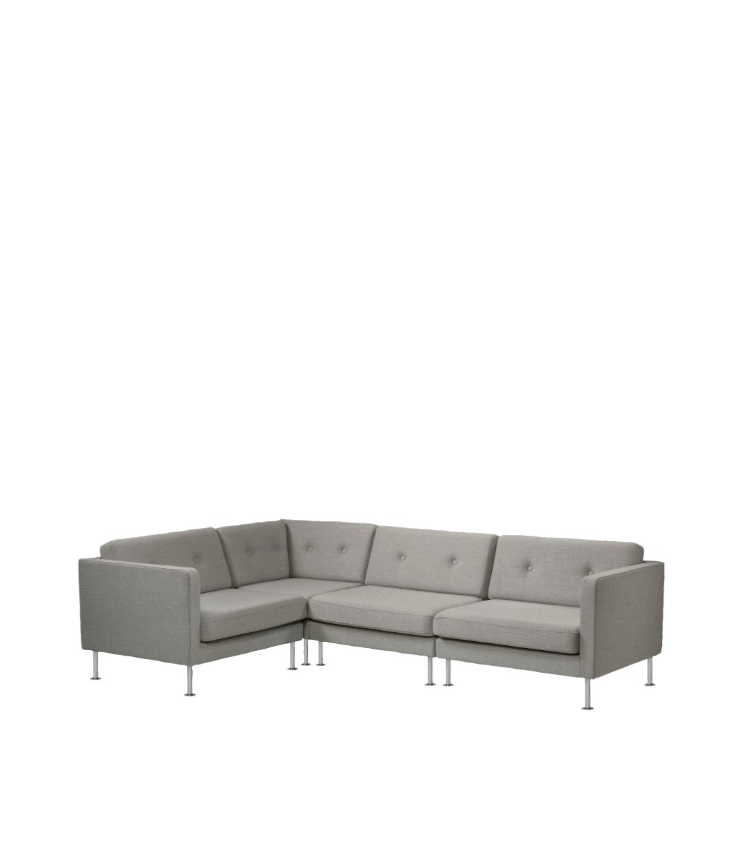 L42 Firhøj - Venstre modul 90 - Stål - Grey Beige