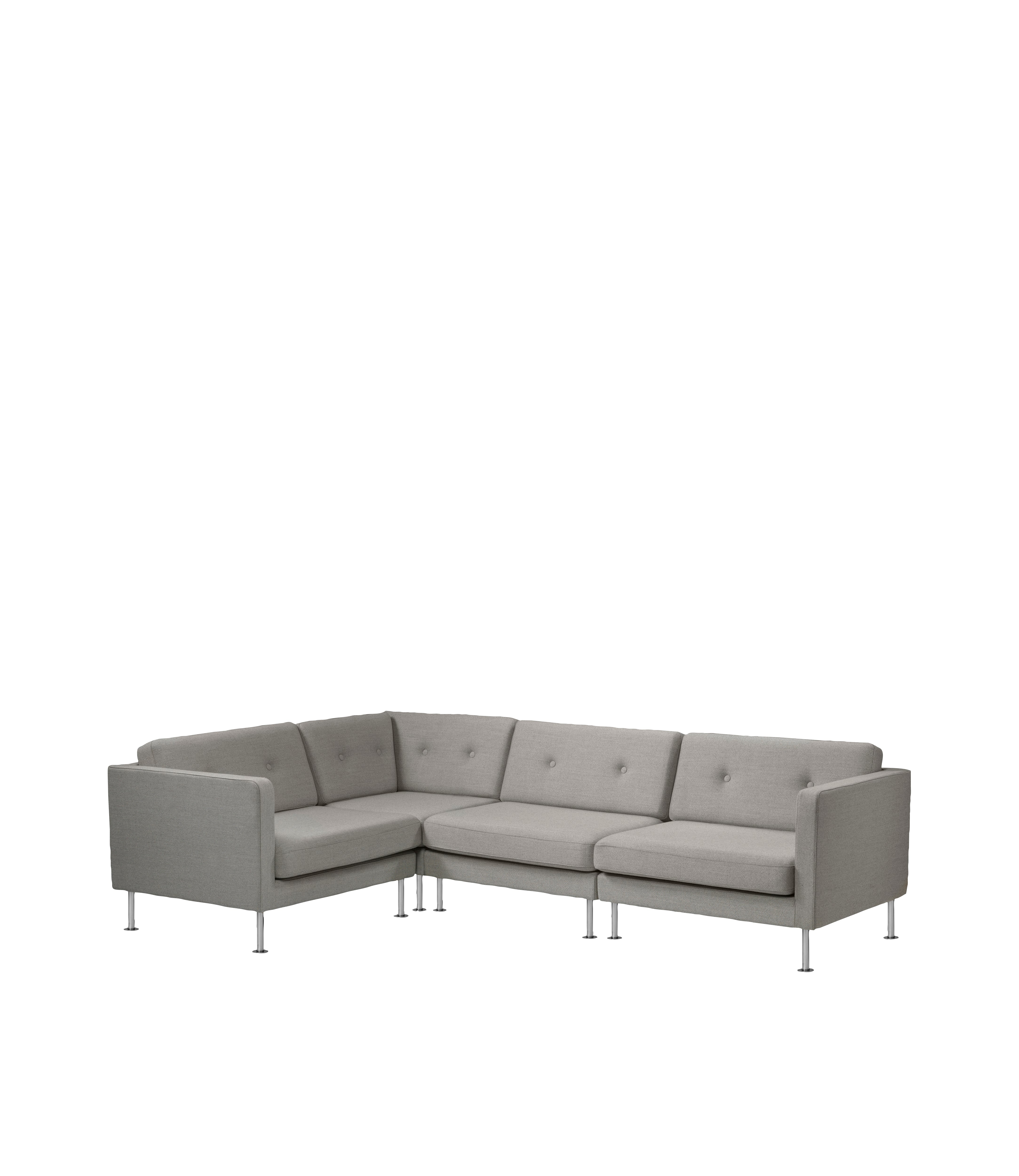 L42 Firhøj - Mittelmodul 90 - Stahl - Grey Beige