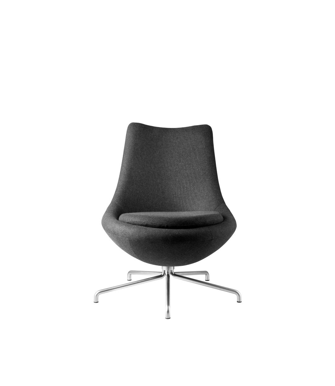 L40 Bellamie Loungestol i Stål Dark Grey af Poul M. Volther