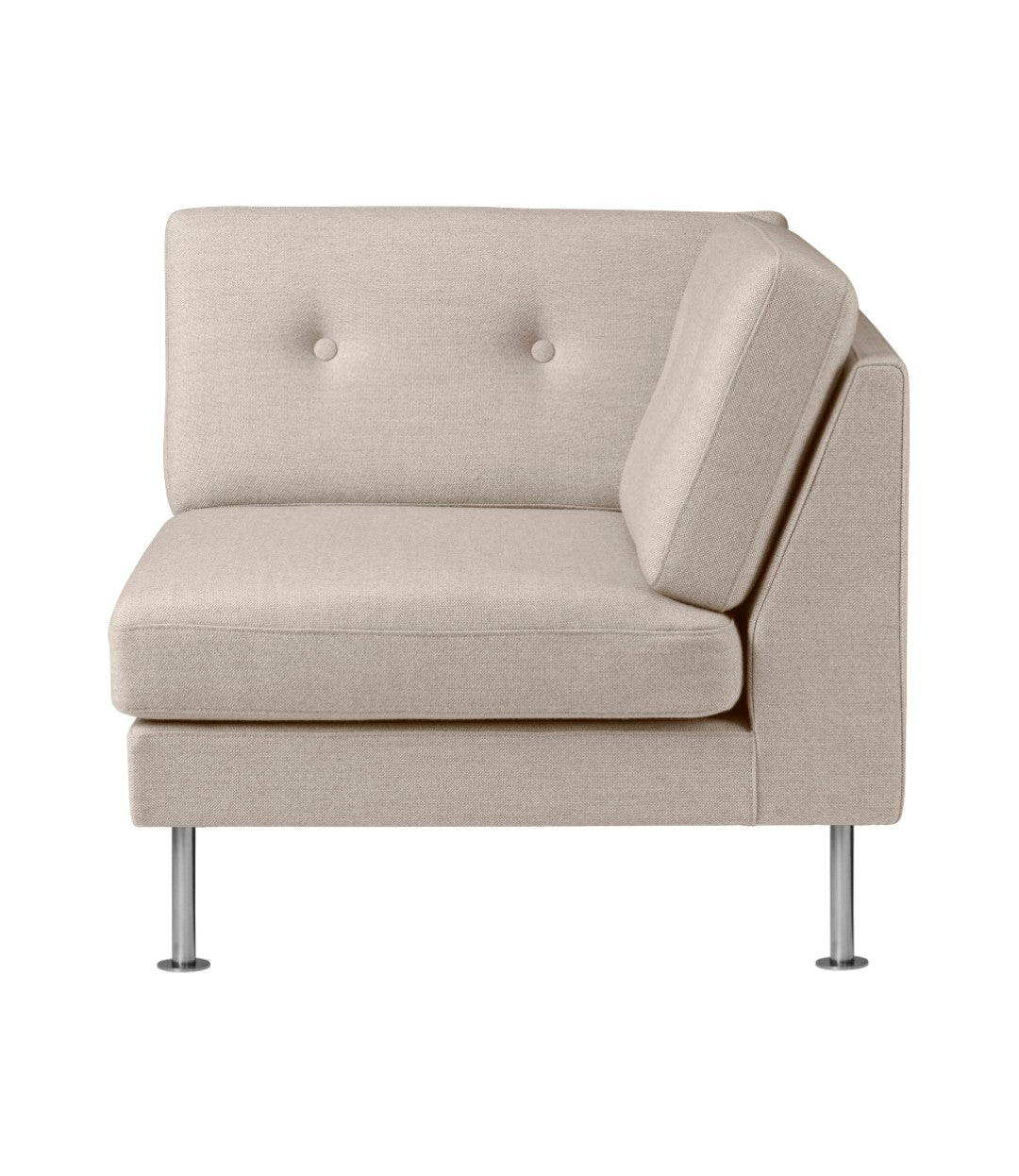 L42 Firhøj Sofa Hjørnemodul Stål Beige af Unit10